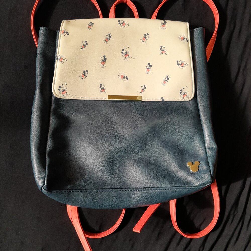 Mickey Mouse Retro Backpack Bioworld  Blue Bag Disney
